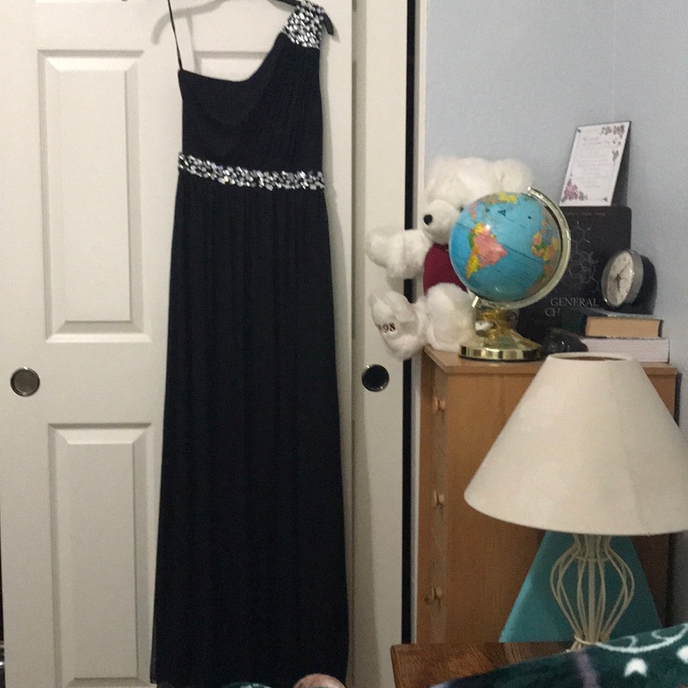 Black evening gown